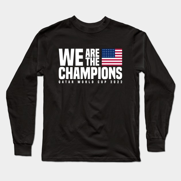 Qatar World Cup Champions 2022 - USA Long Sleeve T-Shirt by Den Vector